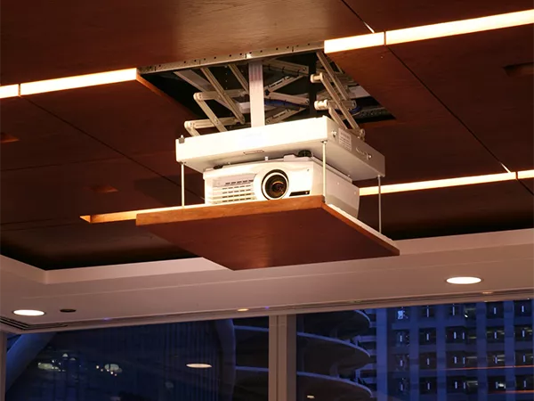 Micro Projector Lift at Mesirow Financial, Chicago, IL. Photo by Barry Rustin.